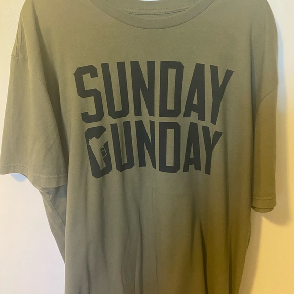 Olive Green Graphic Tee - Short Sleeve - Picture 1 of 4